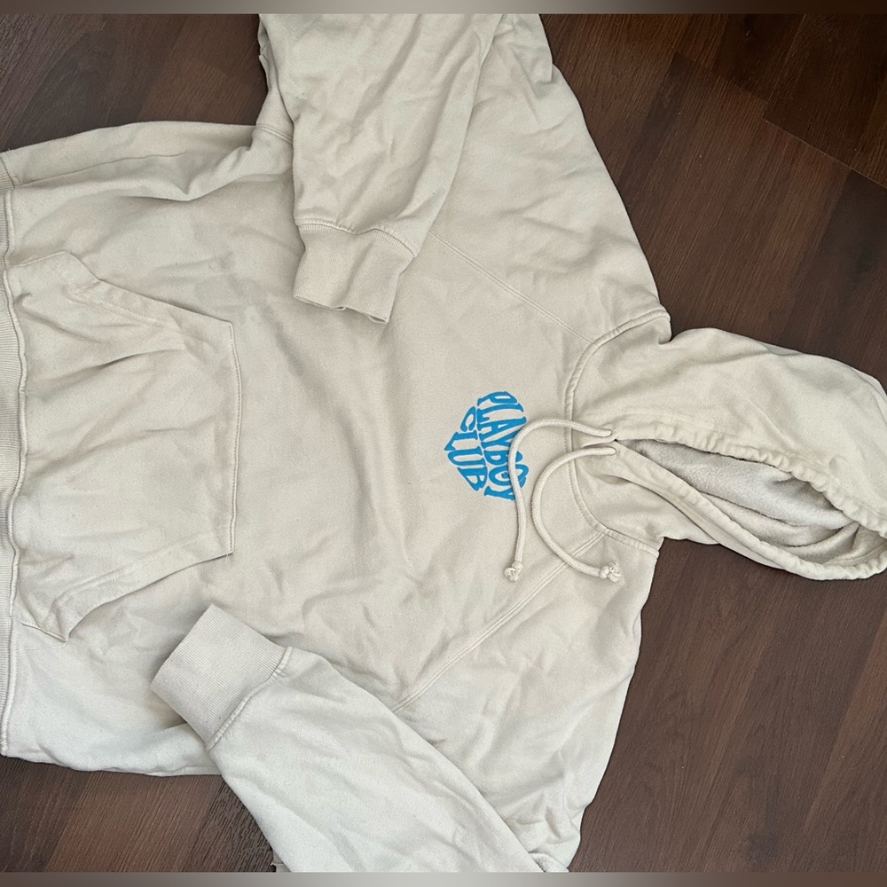 Oversized hoodie from PACSUN, beige color